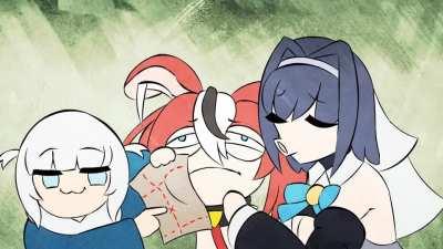 Gura & Kronii Chug Jug with yoooouuuuuuu