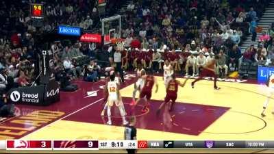 [Highlight] Jarrett Allen swishes home a long midrange jumper!