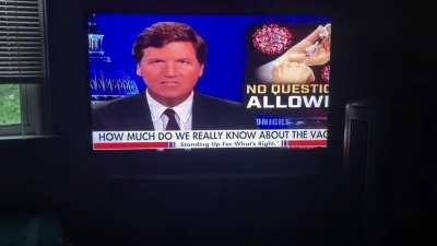 O shit Tucker Carlson is going there!!! He just read the official Government Death Data from Vaers!!