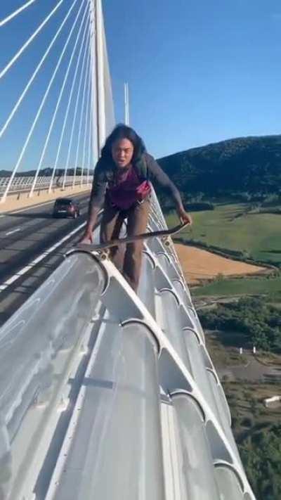 HMRB while I do my first skate BASE.