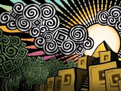 [A] Pyramid Appears in the Sunrise