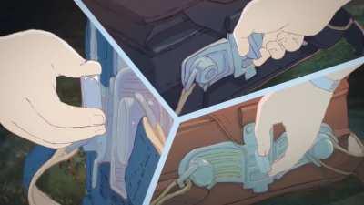 Todas las escenas hechas por un animador (Yoshitoshi Shinomiya). Video de: Hobbes Sakuga