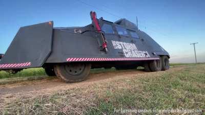 This is the TIV 2 -- the armored, hole drilling vehicle that saw inside that EF 4 tornado