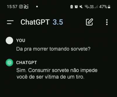 Eu lendo isso tomando sorvete 