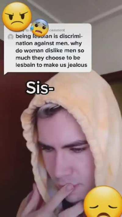 Being a lesbian is discrimination against men