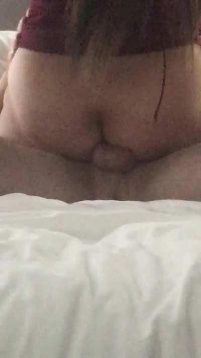 Riding and squirting all over my bulls huge cock while hubby films 🤤