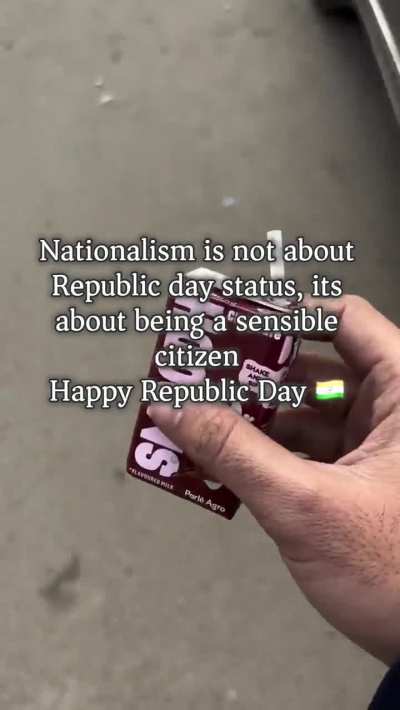 Stop littering and throwing trash everywhere on our Motherland. Stop saying you love your country if you do this.
