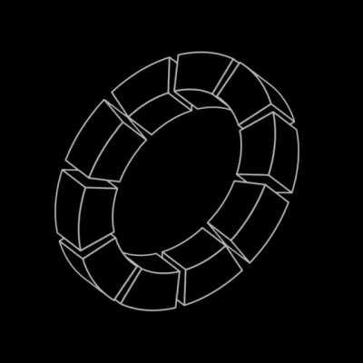 Impossible Ring, A looping animation I made in Blender using 3D objects