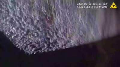 Police woman shot during an on-foot police chase ( Bodycam footage )