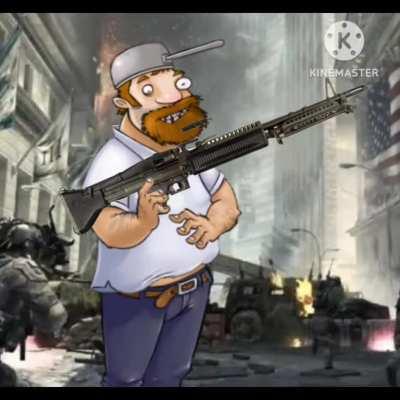 A dumb video i made about Crazy Dave with an M60 Machine gun