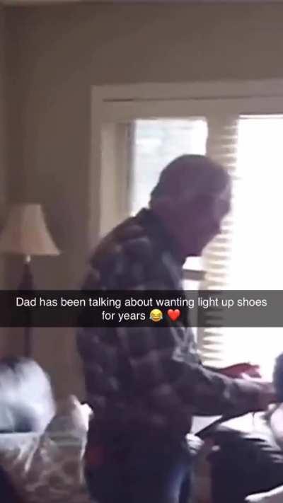 You know it's extra special when a dad gets up that fast