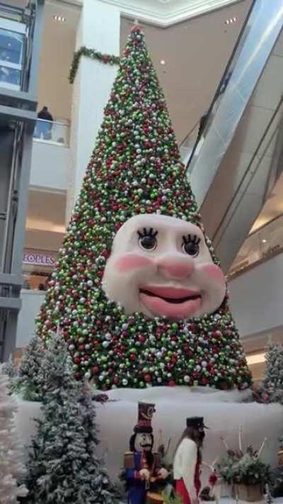 Creepy af Christmas tree, so your kids can have nightmares during the holidays