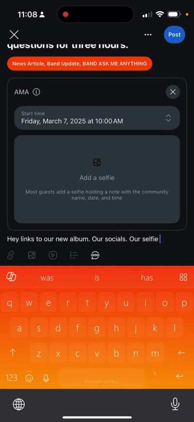 Inviting any Tech Death bands to do an AMA. No moderator support needed. Here's how to create your post. Send this to bands or tag usernames in comments. Our Retromorphosis AMA was awesome!