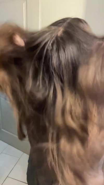 Letting my hair down 😘😘