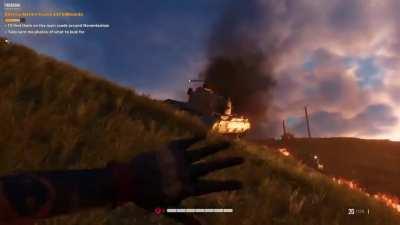 [Far Cry 6] Tank shot my sticky grenade mid-air