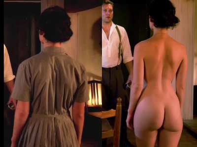 Lily James taking all her clothes off in The Exception (2017)