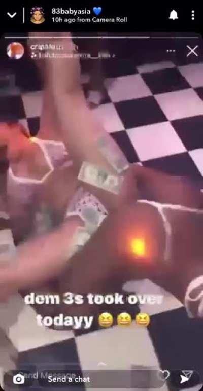 She definitely doing more than just dancing when you book her 😂