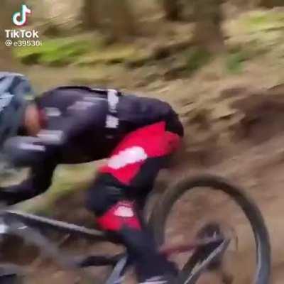 Losing Control On A Mountain Bike