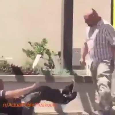 I think he was trying to tell him to take 2 trips to carry his groceries inside.