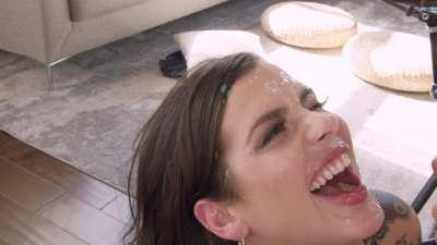 tattooed babe is happy to be covered