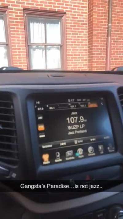 Odd thing that happened on the radio this morning.