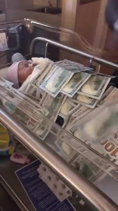 Man exposes newborn to germs because he wants to flex for social media. 