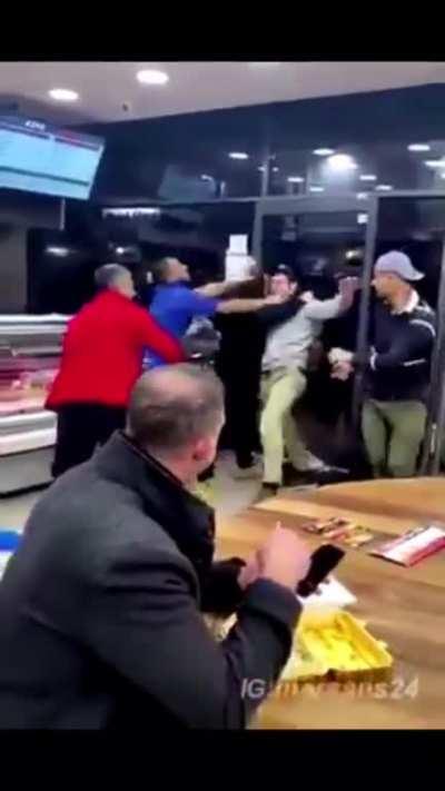 My man just wanted to eat his fries in peace.