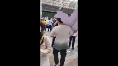 Genshin players going crazy over noelle standee lol