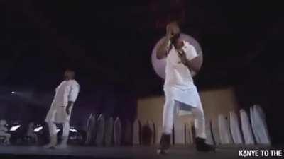 Kanye and Cudi performing “Heartless” together. Personally, love Kanye’s haunting vocals on the official, would’ve loved an alternate version with Cudder.