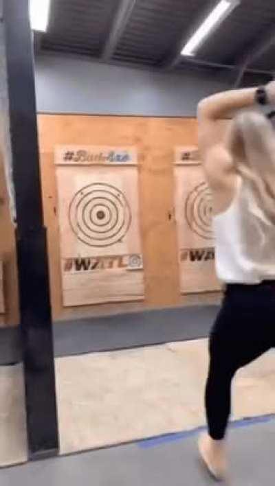 to try and hit the target