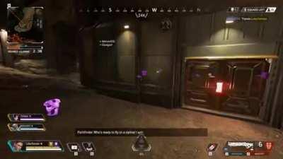 What happens when Loba uses her ult to steal from the vaults on Worlds Edge