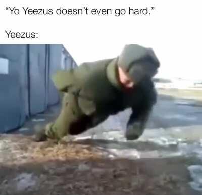 Yeezus does in actual fact, go hard