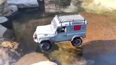 Land Rover on ice