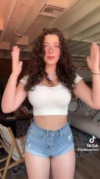 White Tee + Blue Shorts 