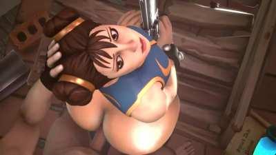 Chun-Li getting fucked (Stoned Dude)