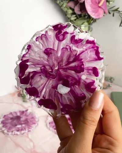 My Fiance makes resin art coasters and other home decor pieces... This is my favourite so far!
