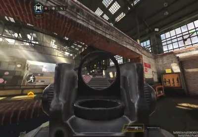 This is what the game would look like if you could increase your fov while aimed down sights.