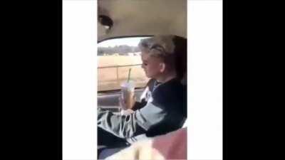 Dad left the wall on shuffle...