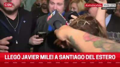 Llega Javier Milei a Santiago del Estero