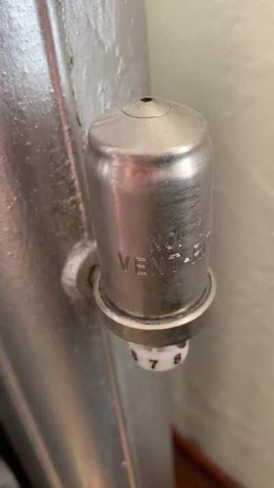 Is this level of noise considered normal for a radiator steam valve? My landlord insists it works perfectly but it's driving me nuts.