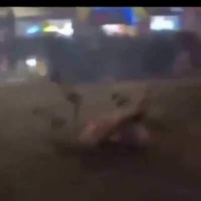 I blocked a car and the car won.