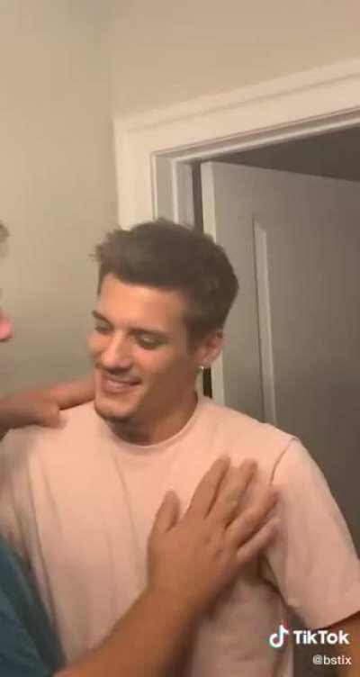 He had the look of love in his eyes after that phat kiss