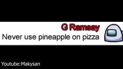 Pizza time in Among Us