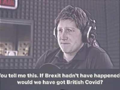 radio caller elegantly shuts down anti-british sentiment in the wake of COVID and Brexit