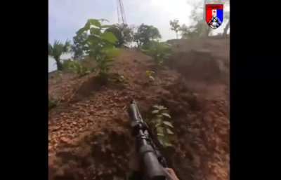 More POV from rebels KNU (Karen National Union) and PDF (People's Defense Force) attacking the Burmese junta's 598th Battalion base near Shwegyin,Myanmar-5/8