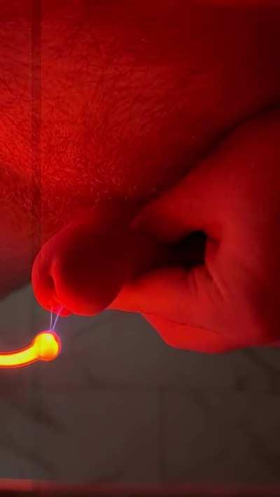 Shocking my soft pathetic Cock