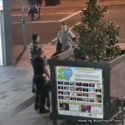 They didn't know what to do when all of a sudden they had to fight a man.