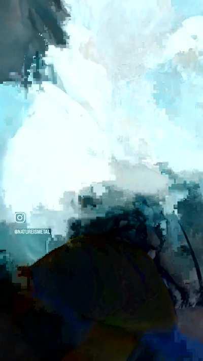 Skiing in the French alps goes wrong 