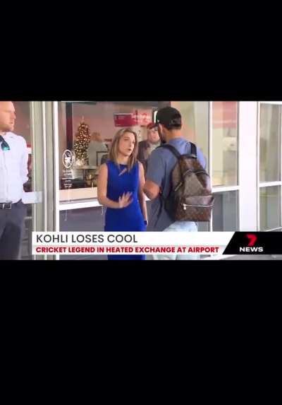 Virat Kohli and Anushka Sharma again embarrass themselves in international media. Created an unnecessary ruckus in Australia airport even when his 'kids' weren't filmed. See, his body language with woman journalist. Pathetic.