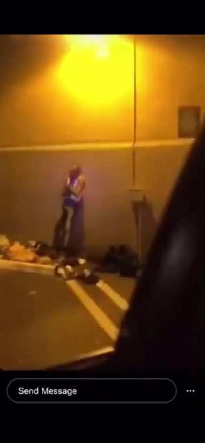 tasing a random homeless man for no reason